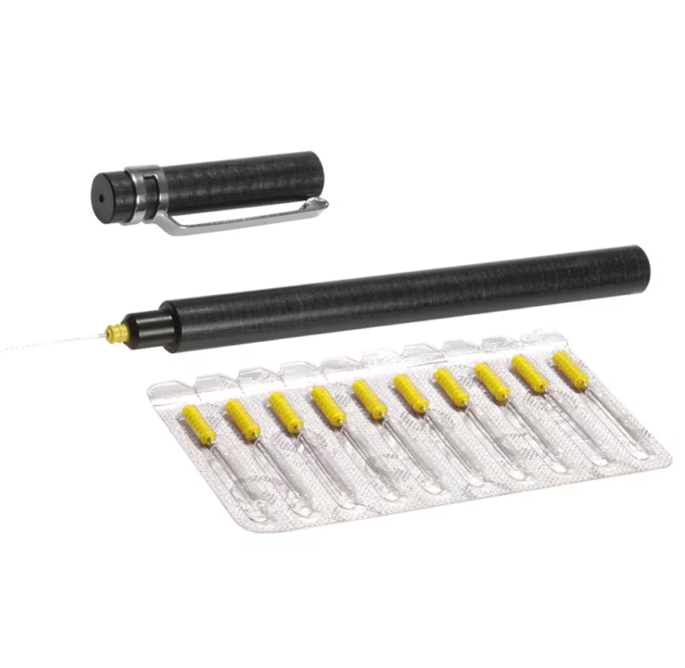 Flusennadel Set inkl. Stift +10 Nadeln