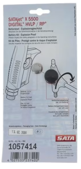 SATAjet X 5500 Digital Batteriset